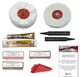 Bench Grinder Jewellery Polishing Kit With Autosol Gold Polish